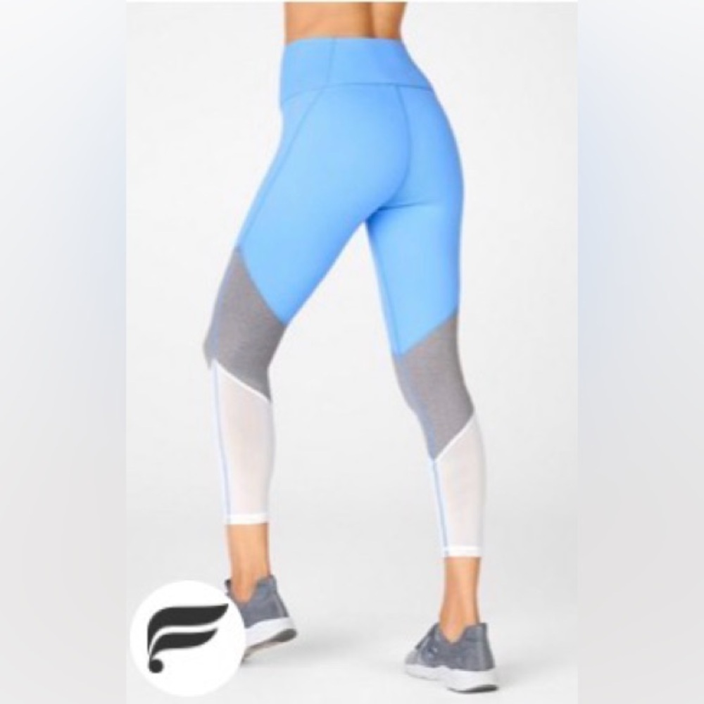 Light Blue Powerhold Fabletics Leggings. Size Small.